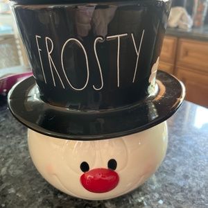 Rae Dunn Frosty the Snowman Cookie Jar